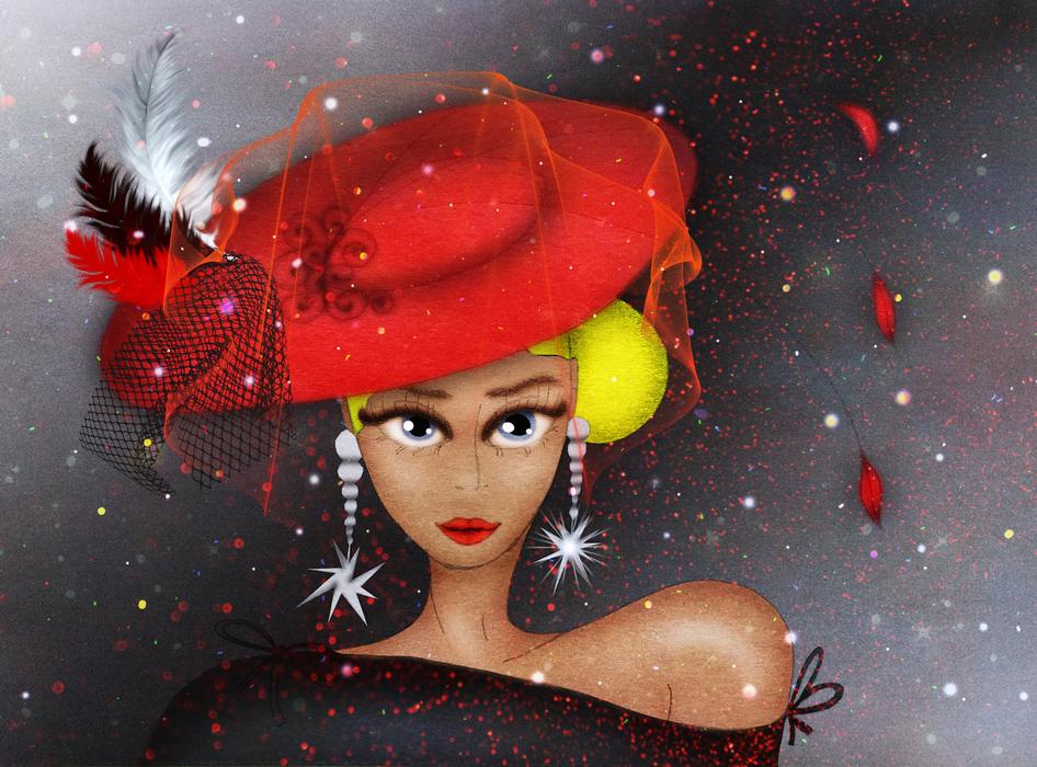 red hat girl