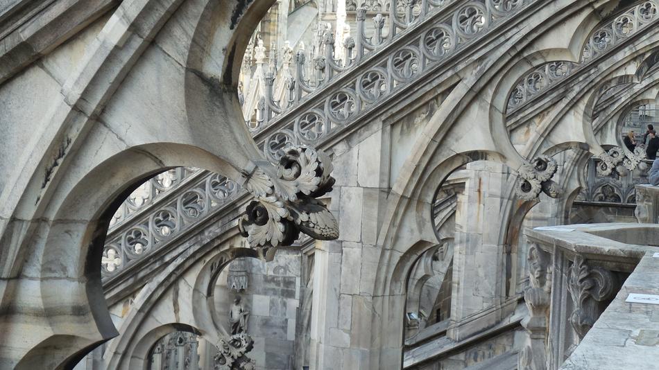 Gothic stone castle