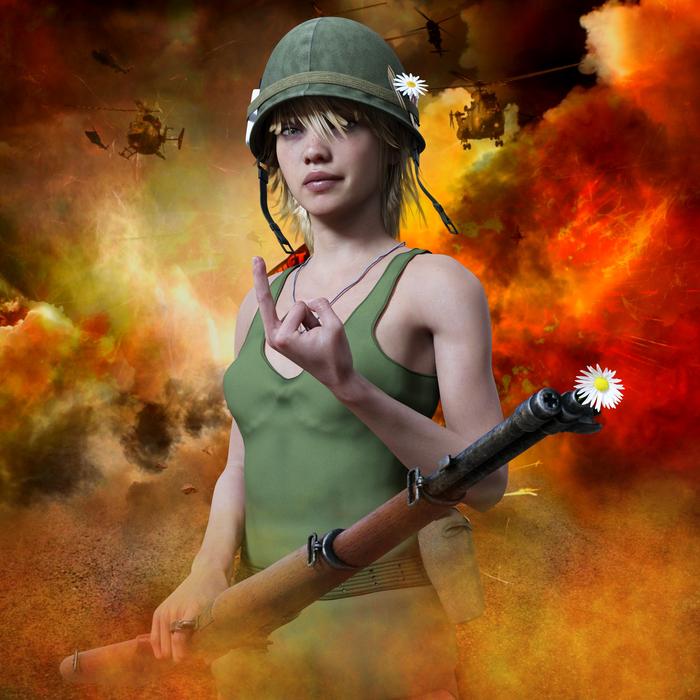 woman war fire death explosion