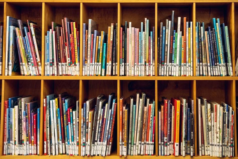 bookshelf at school