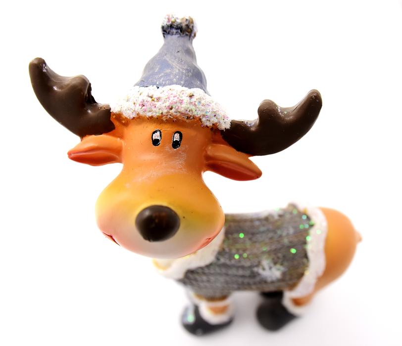 Moose Christmas Figure