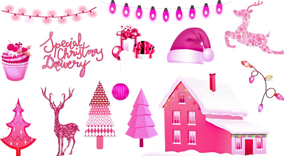 pink christmas christmas pink lights