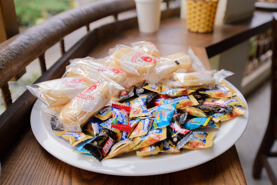 sugar candy on a plate