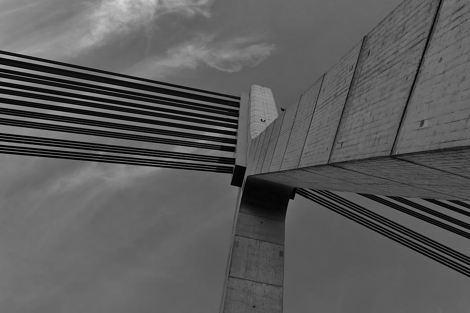 Lower Rhine Bridge Wesel Sky