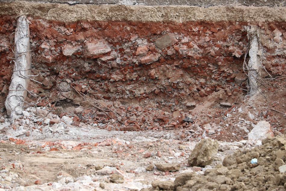Brick Construction Wall