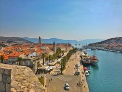 City Mediterranean Sea coast scenery