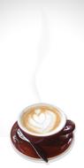 hot chocolate coffee with a pattern