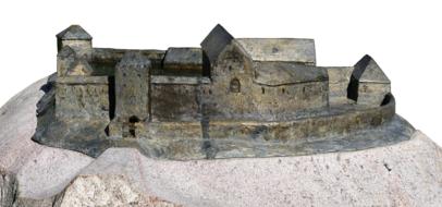 Model Fortress Castle Bronze
