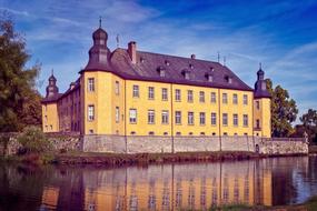 yellow palace by the river