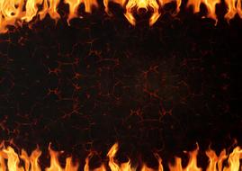 Fire Lava greeting card Background