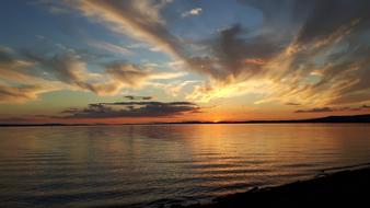 Sunset Lake Constance Langenargen
