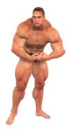 man muscles fitness studio sixpack