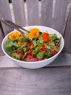 delicious fresh salad in a bowl