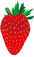 strawberry sweet background white