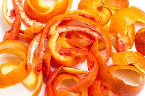 macro photo of orange peel