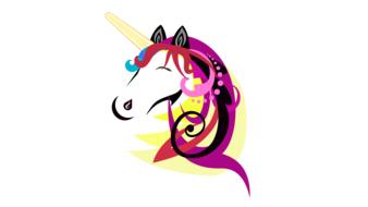 unicorn horse cartoon design