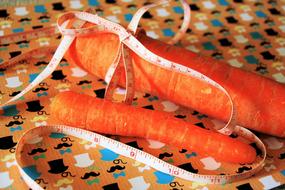 sweet carrots with ribbon