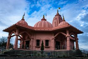 red beautiful temple