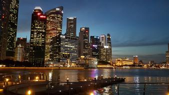 Singapore Night City