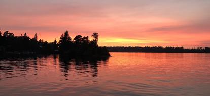 Sunset Lake Superior
