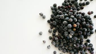 black frozen berries