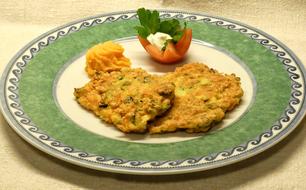 Vegetable chops in a plate