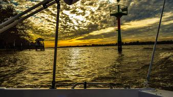 Sunset On The River Nature