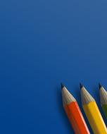 photo of three pencils on a blue backgroundil