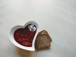tomato soup with sour cream