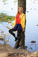 Duck Autumn Pond Girl