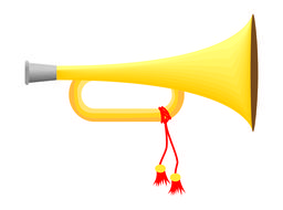 megaphone speaker yellow drawing