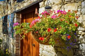 Wall Hung Flower Pot Door Entrance