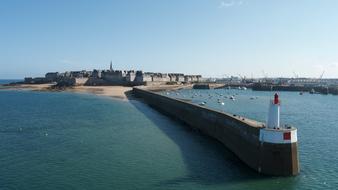 St Malo Pier in France