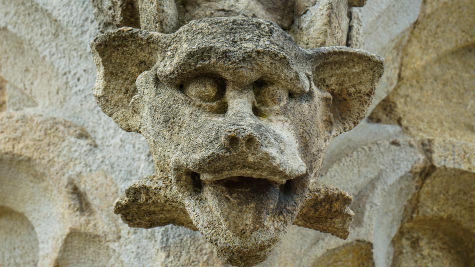 old gargoyle sculpture