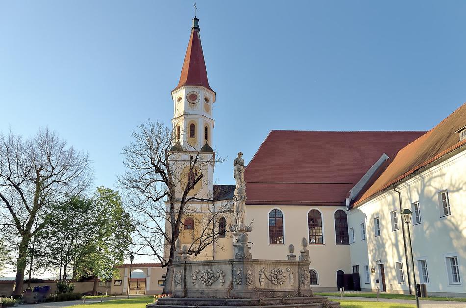 old sunlit church