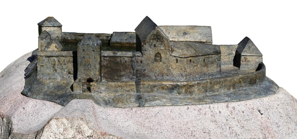 Model Fortress Castle Bronze