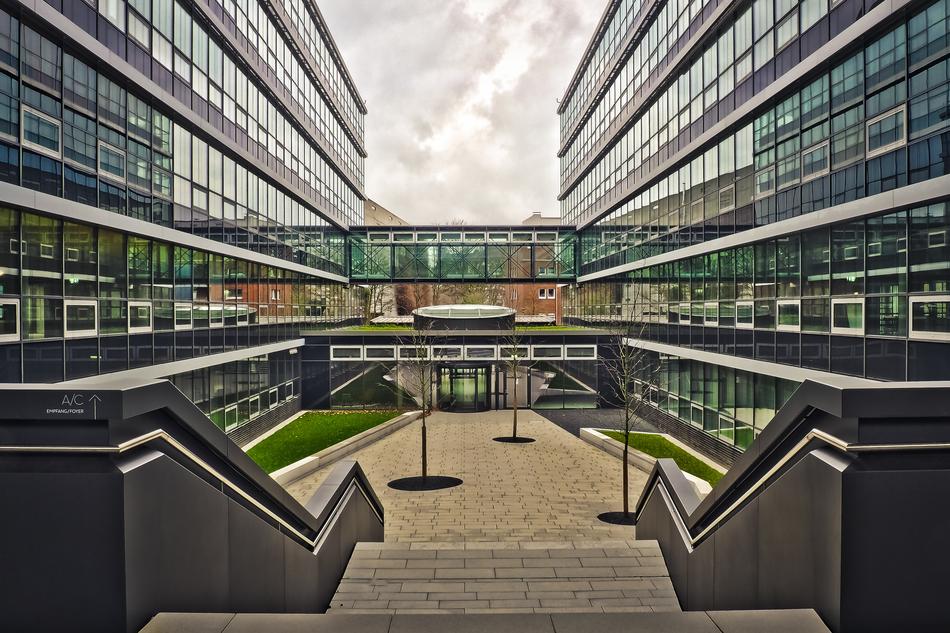 Modern Glass Architecture cityscape view
