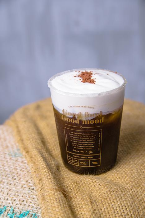 hot beverage with cream