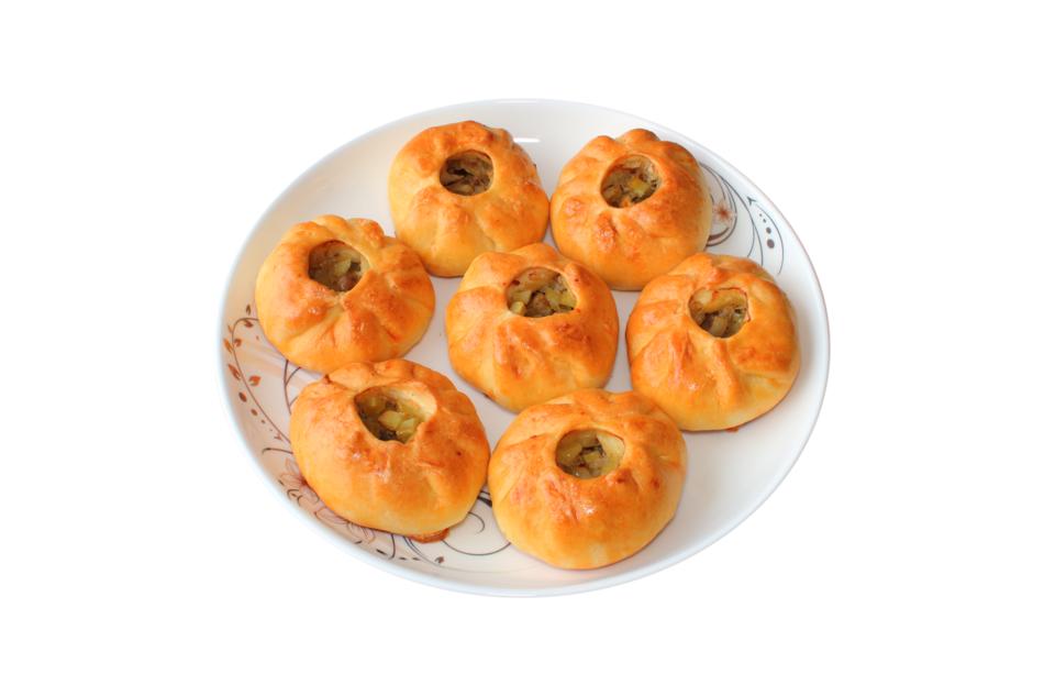 hot pastry with meat