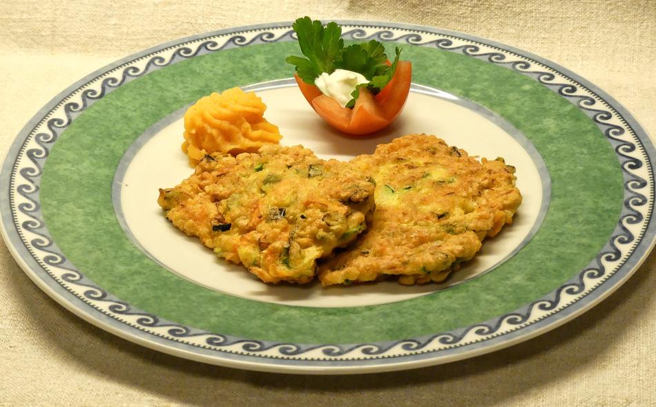 Vegetable chops in a plate