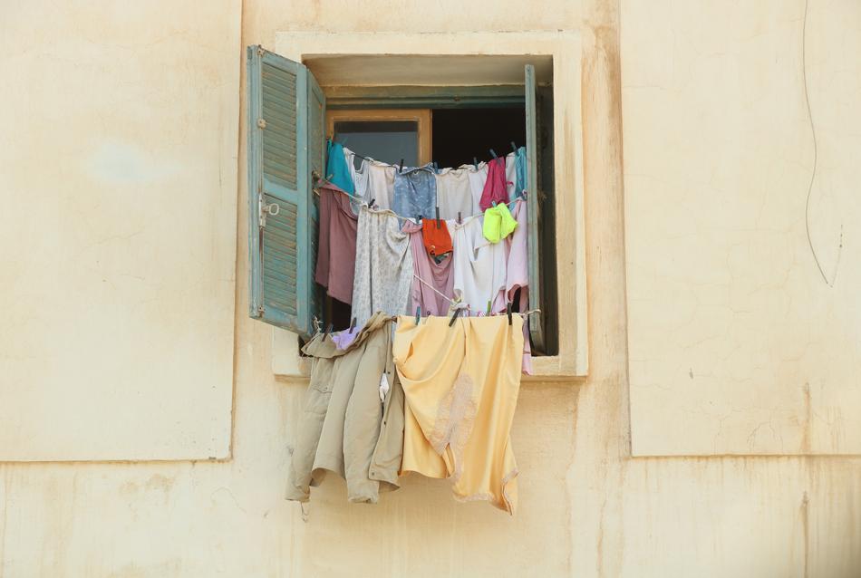 things hanging near the window