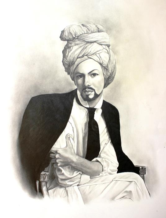 person hybrid portrait pencil