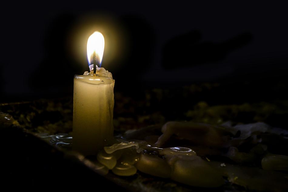 Light Of A Candle Darkness Flame
