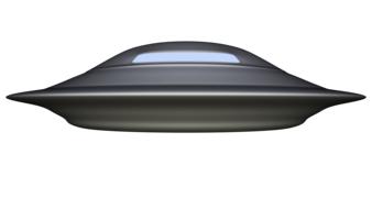 painted gray ufo