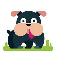 dog comic animal digital art