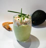 creamy delicious cocktail in a glass
