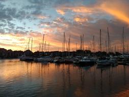 Sunset Water Sea