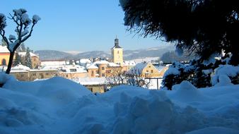 Jilemnice Town Hall city Panorama