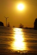 Sunset Snow Sun