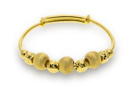 gold bead bracelet